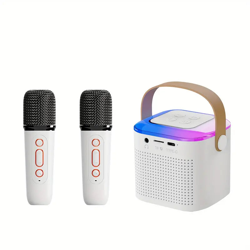 🌸🔥🔥Mini Karaoke Machine with Wireless Microphones🎵