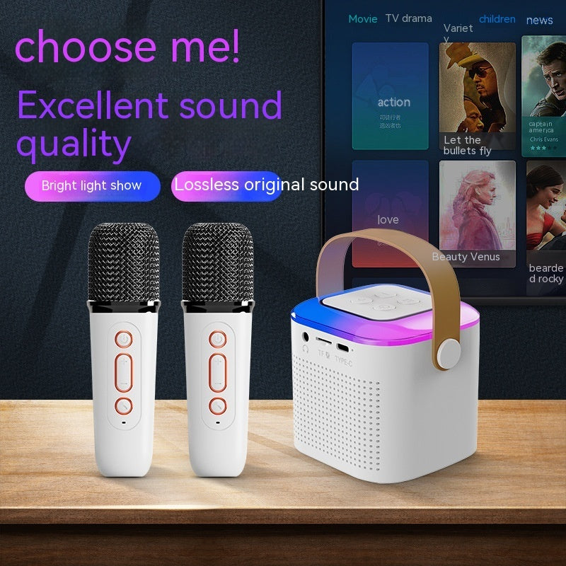 🌸🔥🔥Mini Karaoke Machine with Wireless Microphones🎵