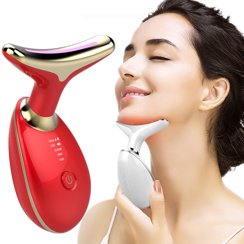 EMS Thermal Neck Lifting & Tightening Massager – Microcurrent Beauty Device