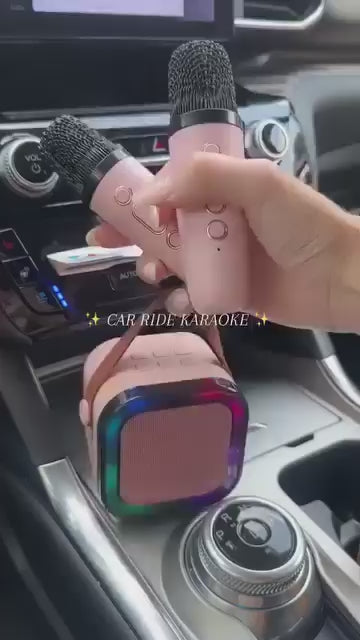 🌸🔥🔥Mini Karaoke Machine with Wireless Microphones🎵