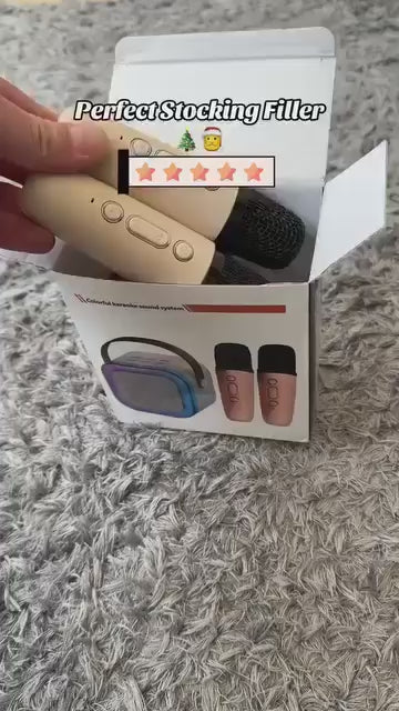 🌸🔥🔥Mini Karaoke Machine with Wireless Microphones🎵